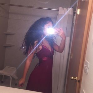 Wet seal Homecoming dress burgundy